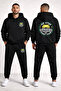 Venum Jiu Jitsu Printed Black Hooded Unisex Tracksuit Set – Oversized Comfortable Fit Sports
