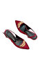 Women's Satin Medium Heel Stiletto Colorful Buckled - 7