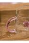 Colorless Rose Figured Glass Mug 400 ml (S6) - 3