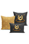 Classic Horse Series Double Sided Digital Printed Set of 3 Throw Pillow Covers (Horse)