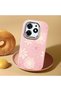 Tecno Spark 10 Pro(Ki7) Compatible Shock-Absorbing Camera Protected Pink Silicone Case Floral Print - 2