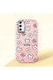 Samsung Galaxy S20 Fe 4G/5G Compatible Shock-Absorbing Camera Protected Pink Silicone Case Cartoon Patterned