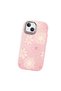 Pink Silicone Case with Shock-Absorbing Camera Protections Compatible with iPhone 15 Plus/14 Plus Floral Print - 4
