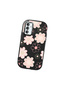 Samsung Galaxy M23/M13 Compatible Black Silicone Case with Shock-Absorbing Camera Protections Floral Print - 3
