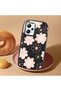 Poco X5 Compatible Shock-Absorbing Camera Protected Black Silicone Case Floral Print - 2