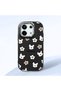 Poco X6 Compatible Shock-Absorbing Camera Protected Black Silicone Case Cartoon Patterned