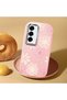 Pink Silicone Case with Shock-Absorbing Camera Protections Compatible with Samsung Galaxy S25 Plus Floral Print - 2