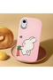 iPhone Xr Compatible Shock-Absorbing Camera Protected Pink Silicone Case Dual Model - 2