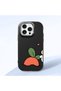 iPhone 15 Pro Max Compatible Black Silicone Case with Shock-Absorbing Camera Protections Dual Model