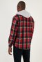 Plaid Double Pocket Hooded Lumberjack Shirt Men's SHIRT CF22W2650 - 6