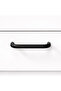 Drawer and Cabinet Handle 128 mm Modern Furniture Handle Durable Metal Door Handle Matte Black - 4