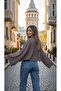 Women's Mink Bat Sleeve Sweater - 2