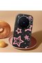 Vivo X300 Pro Compatible Camera Protected Black Soft Silicone Phone Case Pink Star - 2
