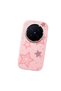Vivo X300 Pro Compatible Camera Protected Pink Soft Silicone Phone Case Pink Star