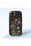 Redmi 10C Compatible Camera Protected Black Soft Silicone Phone Case Floral Print - 3