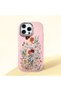iPhone 16 Pro Max Compatible Camera Protected Pink Soft Silicone Phone Case Floral Print - 3