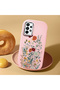 Samsung Galaxy A23 Compatible Camera Protected Pink Soft Silicone Phone Case Floral Print - 2