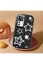 حافظة هاتف من السيليكون الناعم باللون الأسود متوافقة مع كاميرا Redmi K50 Ultra وحماية للهاتف Star منقوش - 2