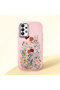 Samsung Galaxy A33 Compatible Camera Protected Pink Soft Silicone Phone Case Floral Print - 3