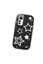 Mi 12 Lite Compatible Camera Protected Black Soft Silicone Phone Case Star Patterned