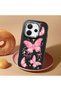 Redmi Note 14 4g Compatible Camera Protected Black Soft Silicone Phone Case Butterfly Patterned - 2