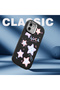 iPhone 13 Compatible Camera Protected Black Soft Silicone Phone Case Colorful Star - 5