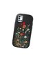 Samsung Galaxy A21S Compatible Camera Protected Black Soft Silicone Phone Case Floral Print