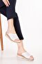 Genuine Leather Wedge Heel Packs Daily Slipper Rh.441 Taba - 3
