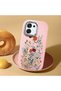 Oppo A6 Pro Compatible Camera Protected Pink Soft Silicone Phone Case Floral Print - 2