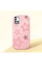 Samsung Galaxy A31 Compatible Camera Protected Pink Soft Silicone Phone Case Pink Star - 3