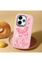 Redmi 13X Compatible Camera Protected Pink Soft Silicone Phone Case Butterfly Patterned - 2