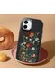 Samsung Galaxy A06 Compatible Camera Protected Black Soft Silicone Phone Case Floral Print - 2