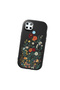 Realme C21Y Compatible Camera Protected Black Soft Silicone Phone Case Floral Print