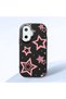 Poco F7 Compatible Camera Protected Black Soft Silicone Phone Case Pink Star - 3