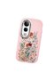 Vivo V50 Lite Compatible Camera Protected Pink Soft Silicone Phone Case Floral Print