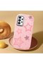 Samsung Galaxy A33 Compatible Camera Protected Pink Soft Silicone Phone Case Pink Star - 2