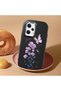 Redmi Note 12 Pro 5g Compatible Camera Protected Black Soft Silicone Phone Case Butterfly Flower - 2