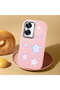 Pink Soft Silicone Phone with Camera Protection Compatible with Realme C55 Colorful Stars - 2
