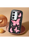 Tecno Camon 40 Compatible Camera Protected Black Soft Silicone Phone Case Butterfly Patterned - 2