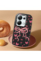 Black Soft Silicone Phone Bow with Camera Protection Compatible with Redmi Note 13 Pro 4g Patterned - 2