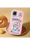 Pink Soft Silicone Phone Doraemon Patterned with Camera Protection Compatible with Realme C21 - 2