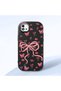 Black Soft Silicone Phone Bow with Camera Protection Compatible with Realme C20 Patterned