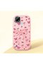 Pink Soft Silicone Phone Bowknot Patterned with Camera Protection Compatible with Realme C21