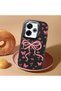 Black Soft Silicone Phone Bow with Camera Protection Compatible with Poco M6 Patterned - 2
