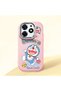 Pink Soft Silicone Phone Doraemon Patterned with Camera Protection Compatible with Tecno Spark 10 Pro
