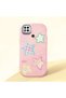 Pink Soft Silicone Phone Colorful Stars with Camera Protection Compatible with Redmi 9C