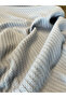 Organic Cotton Knitted Pattern Baby Piqué Si - Blanket Gray 100X120 cm - 6