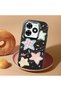 Black Soft Silicone Phone Colorful Stars with Camera Protection Compatible with Tecno Spark 20 - 2