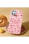 Pink Soft Silicone Phone Bowknot with Camera Protection Compatible with Realme C25 Patterned - 2
