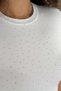 Women's Stone Detailed Short Sleeve T-Shirt White - 3